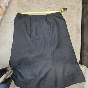 Evan Picone Black A-Line Skirt